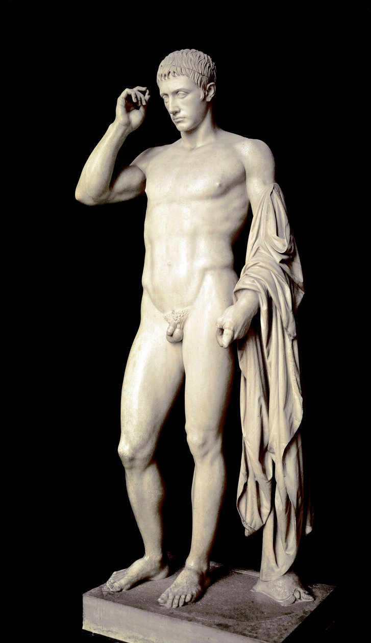 Arte Romana: escultura de mármore de Marcus Claudius Marcellus (42-23 a.C.), sobrinho de Augusto, feita por Cleomenes l
