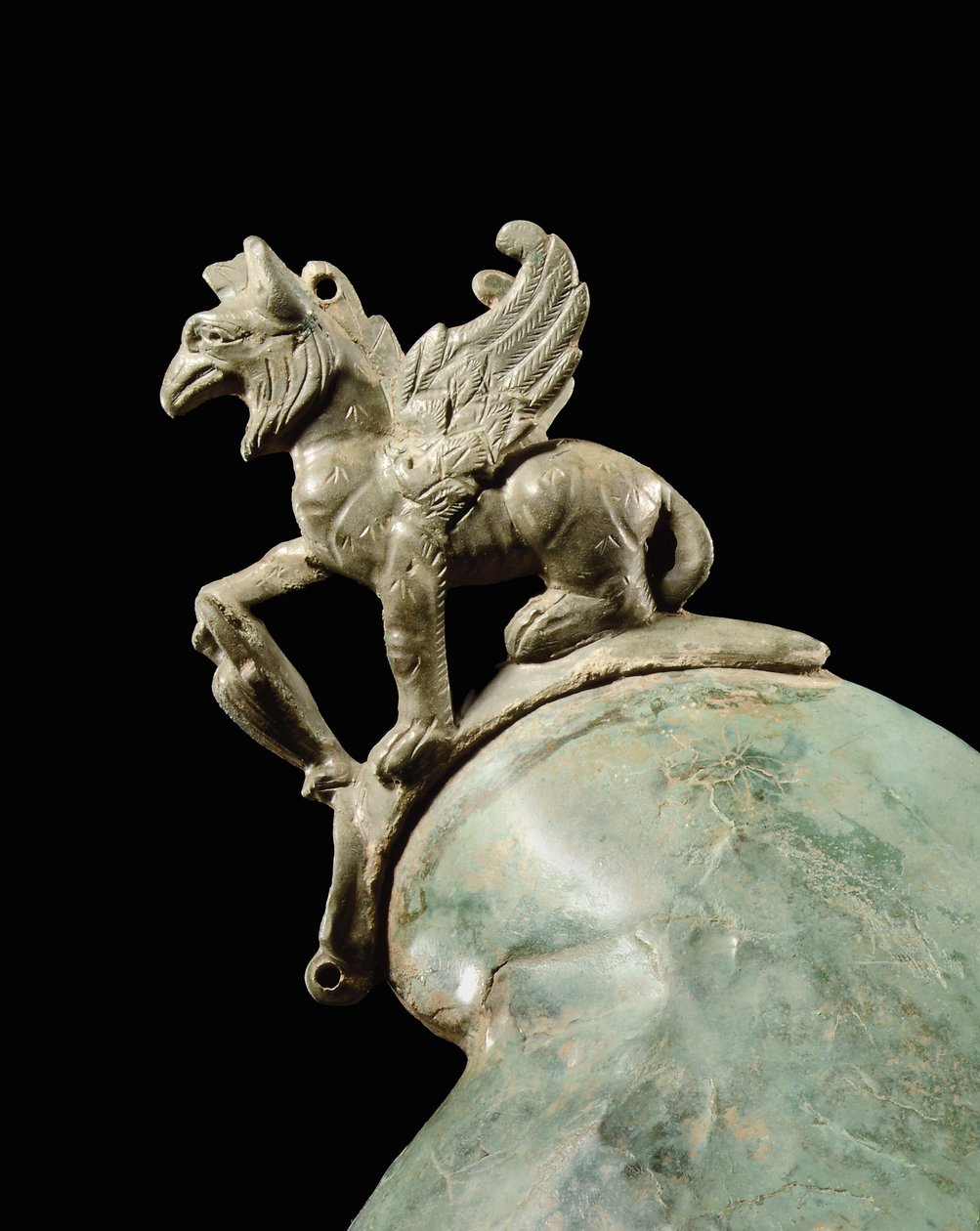 O capacete Crosby Garrett, final do século I ao II DC (bronze) (ver também 871728-34, 396159, 482018 e 413093-94) de Roman Roman