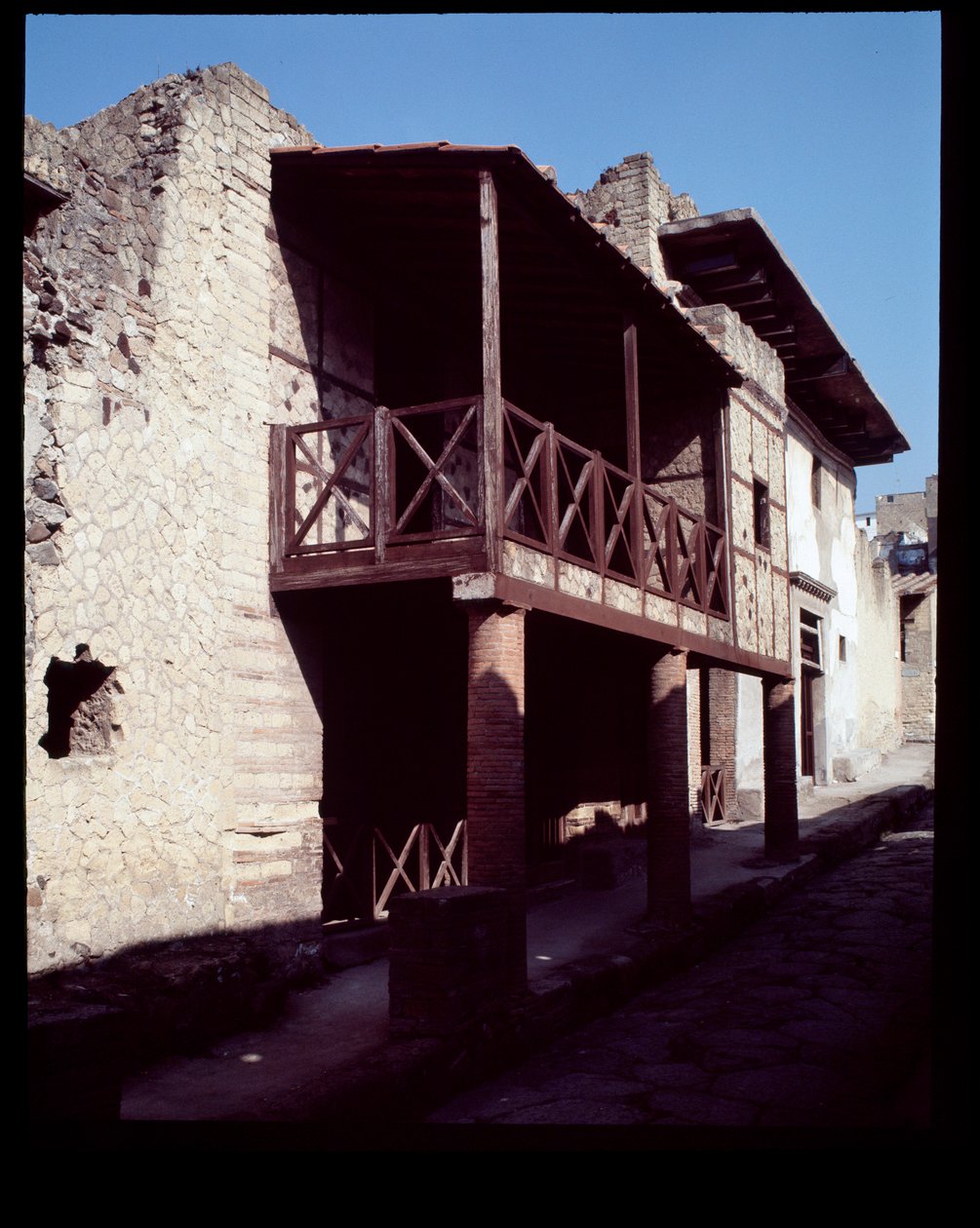 Vista da casa chamada casa a Graticcio, século V a.C. - século I d.C. de Roman Roman