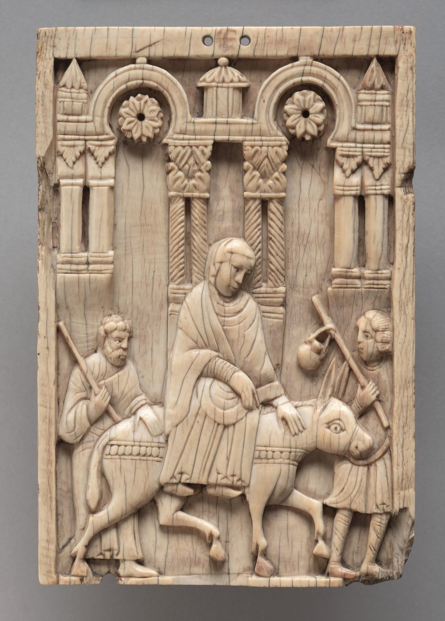 Placa: The Journey to Bethlehem, c.1100-1120 de Romanesque