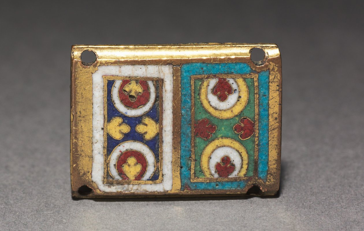 Placa de um santuário de relicário, c.1170 de Romanesque