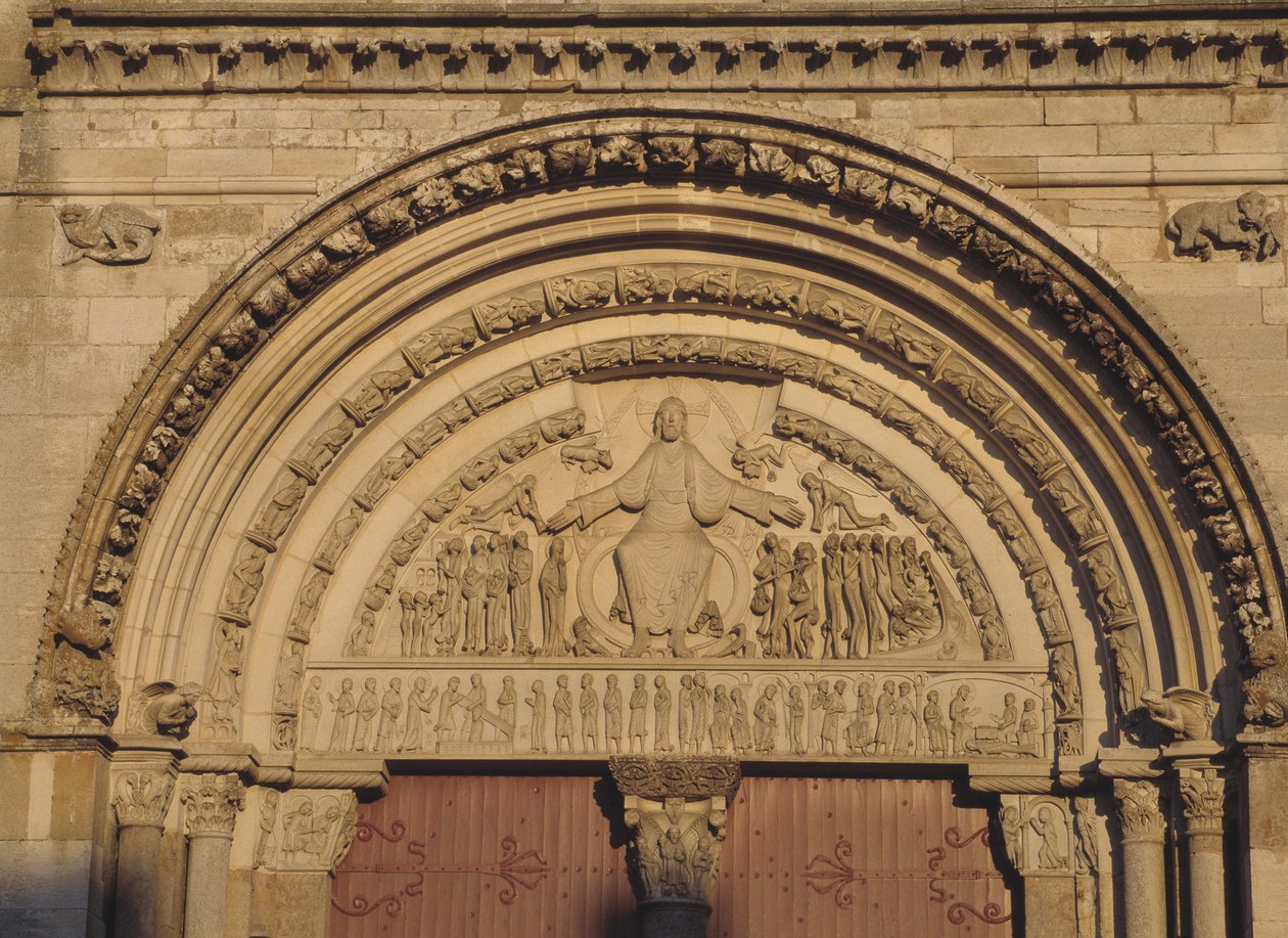 Vezelay Cathedral Tympanum (Yonne 89) de Romanesque