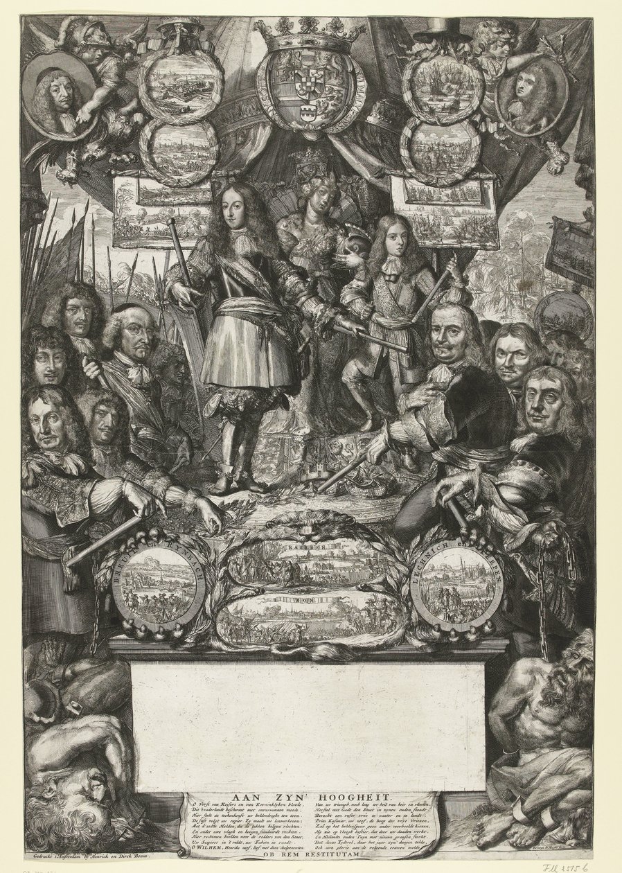 Alegoria das vitórias de Guilherme III em 1673 de Romeyn de Hooghe