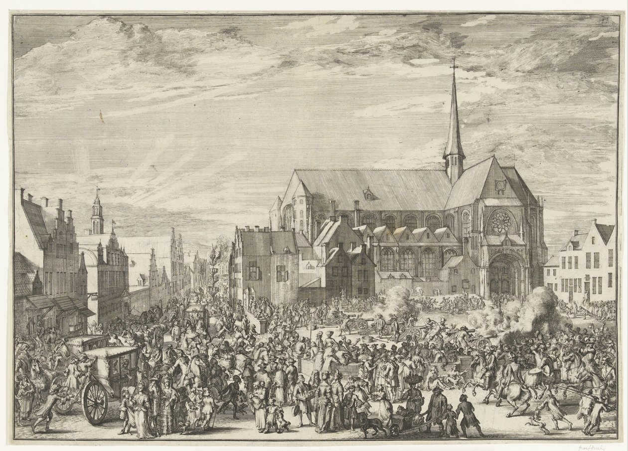 Entrada de Leopold I em Bruxelas, 1686
Entrada de Leopoldo I em Bruxelas após derrotar os turcos, 1686 (título da série) de Romeyn de Hooghe