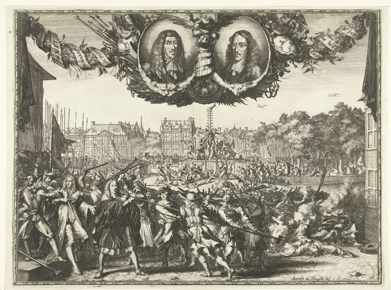 Assassinato dos irmãos de Witt, 1672 de Romeyn de Hooghe