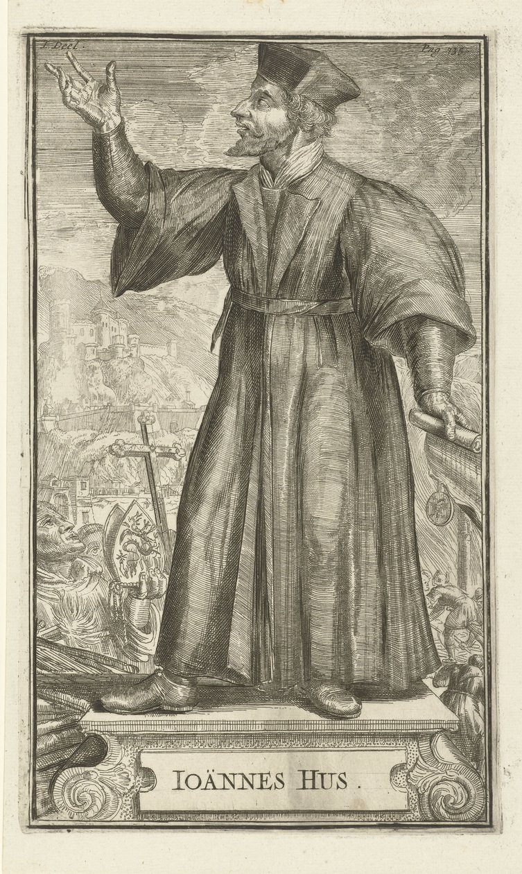 Retrato de John Hus, 1701 de Romeyn de Hooghe