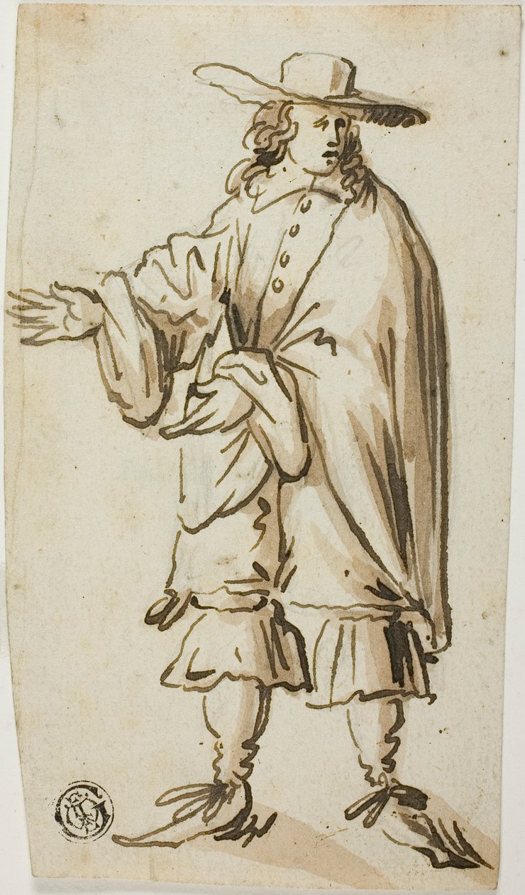 Homem de pé de Romeyn de Hooghe