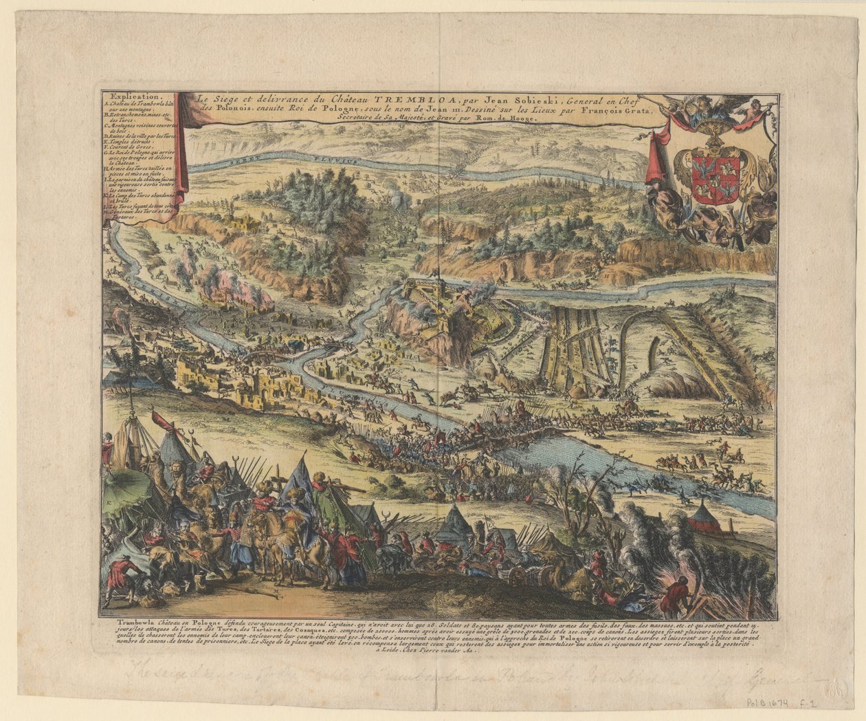 O cerco de Trembowla em 1675, 1690 de Romeyn de Hooghe