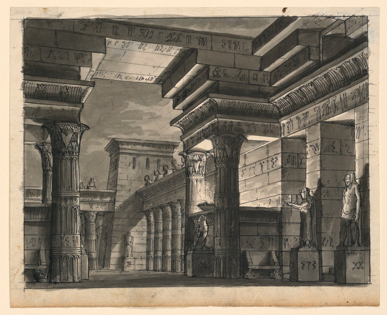 Cenário, Edifícios Egípcios de Romolo Achille Liverani