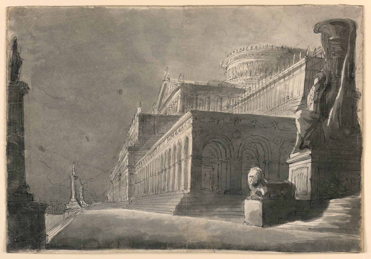 Cenário, Exterior do Enorme Palácio de Romolo Achille Liverani