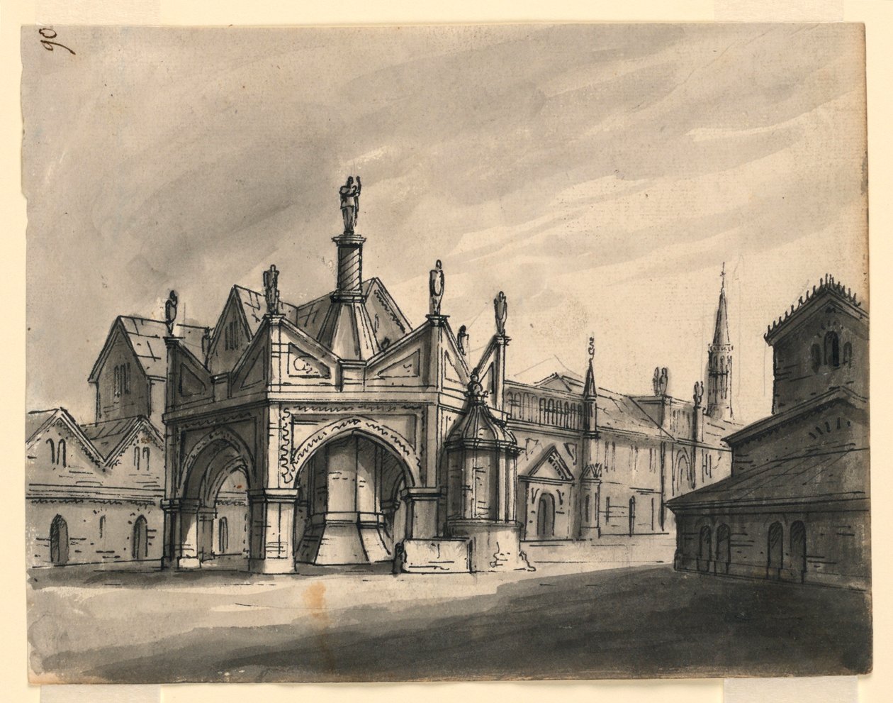 Cenário, Exterior de Edifícios Góticos de Romolo Achille Liverani
