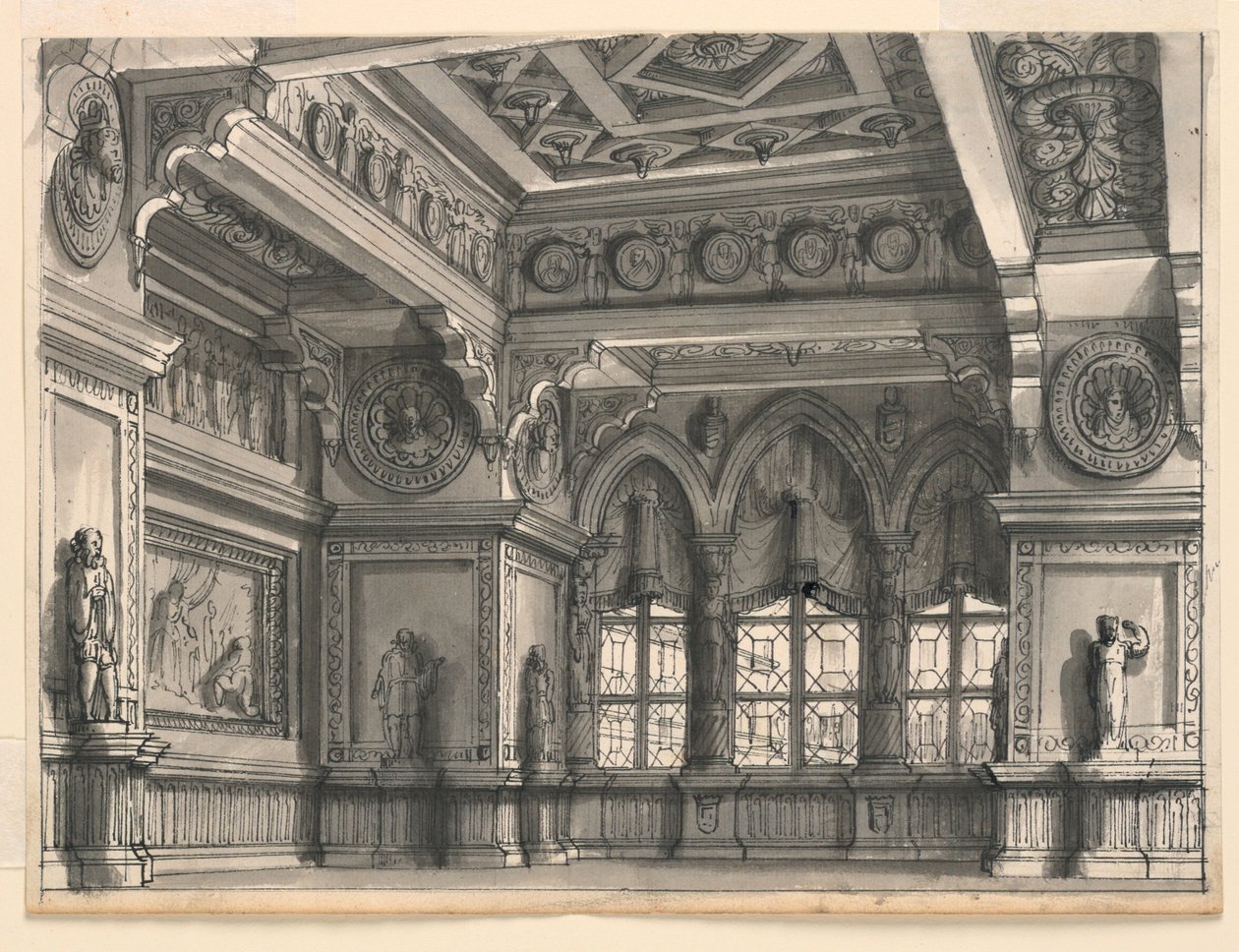 Cenário, Sala Gótica de Romolo Achille Liverani