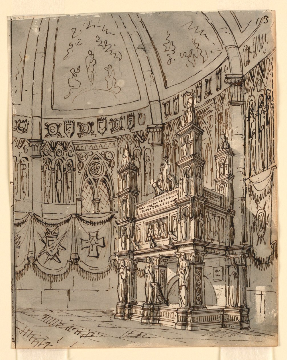 Cenário, Interior da Igreja Gótica de Romolo Achille Liverani