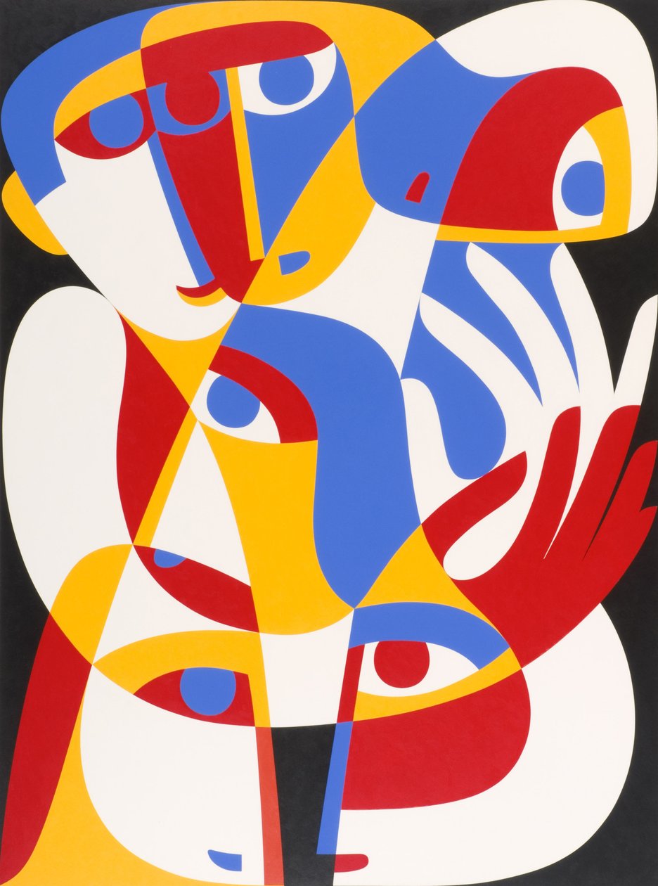Act of Toleration, 1989 (acrílico a bordo) de Ron Waddams