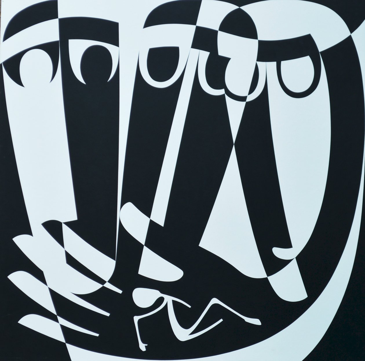 Peace Work, 1999 (acrílico a bordo) de Ron Waddams