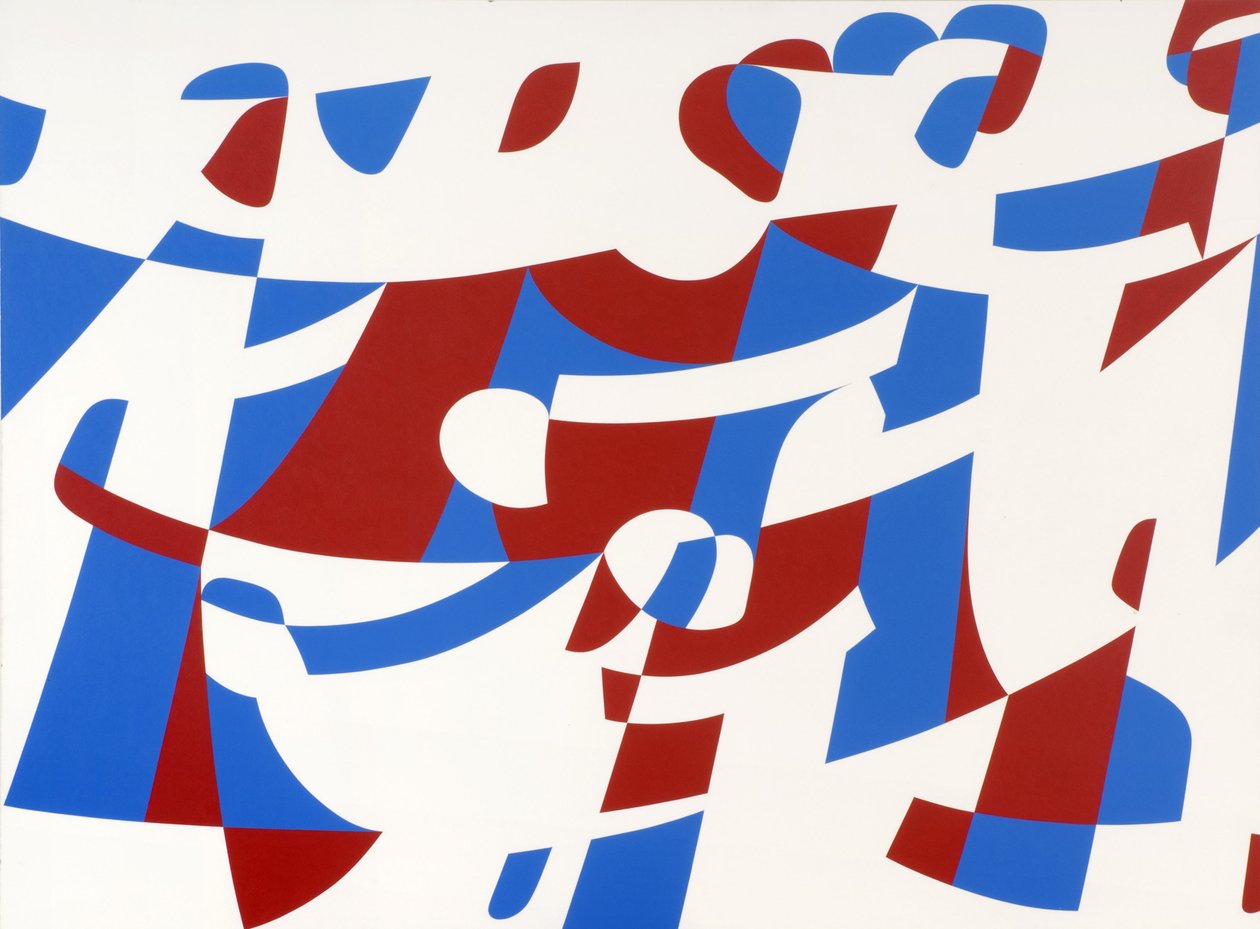 Rumo à unidade na diversidade, 1989 (acrílico a bordo) de Ron Waddams