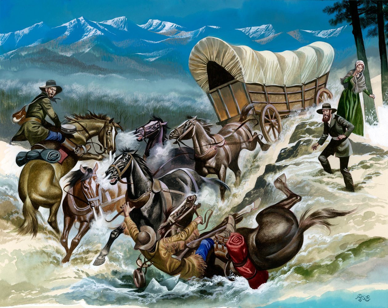 Acidente a caminho do Oeste de Ron Embleton