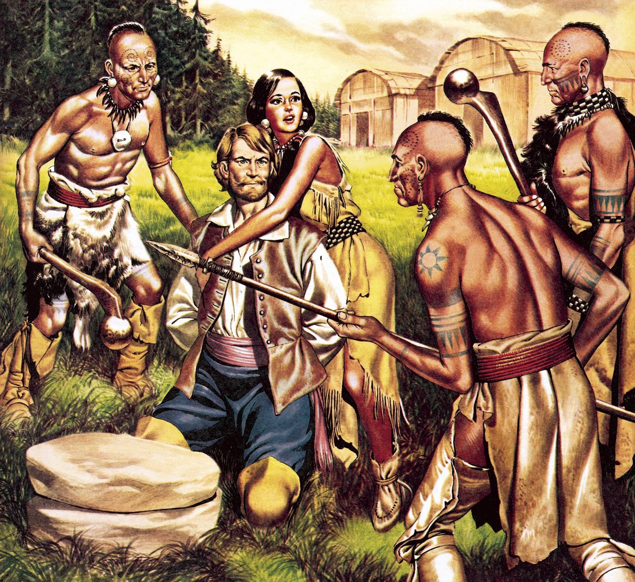 Capitão John Smith e Pocahontas de Ron Embleton