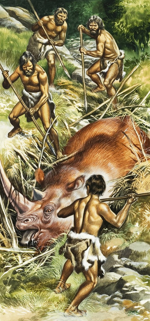 Caçadores pré-históricos de Ron Embleton