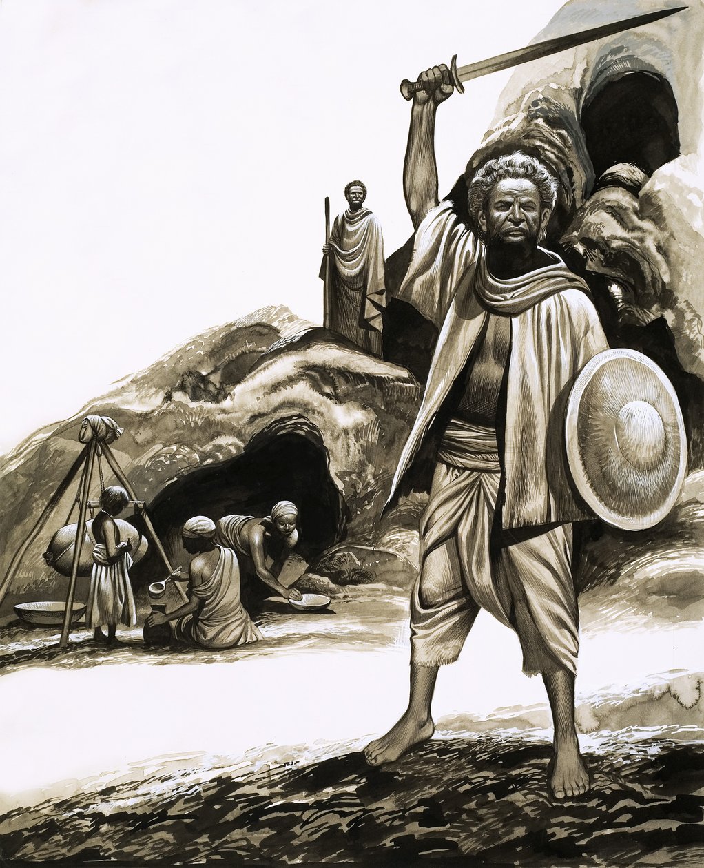Povos primitivos de hoje: Os Qara - Chamam-lhes os Filhos de Sabá de Ron Embleton