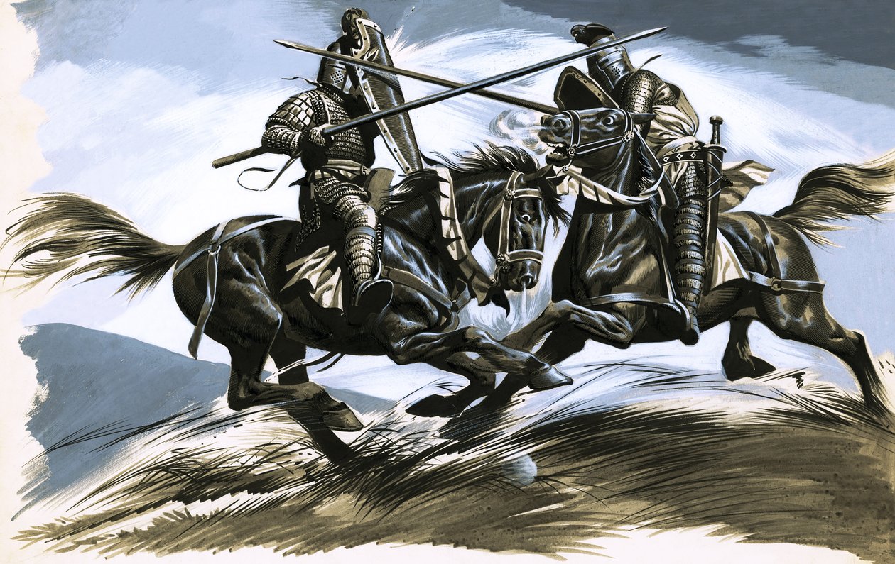 Roland e Oliver, os amigos guerreiros de Ron Embleton