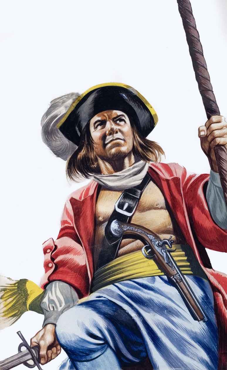 Sir Henry Morgan (guache sobre papel) de Ron Embleton