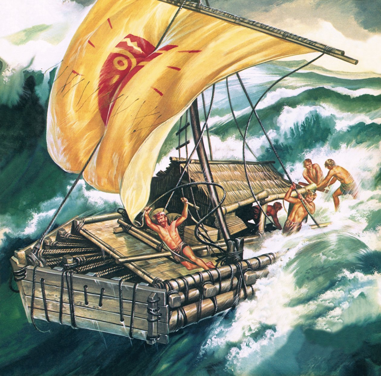 A viagem do Kon-Tiki de Ron Embleton