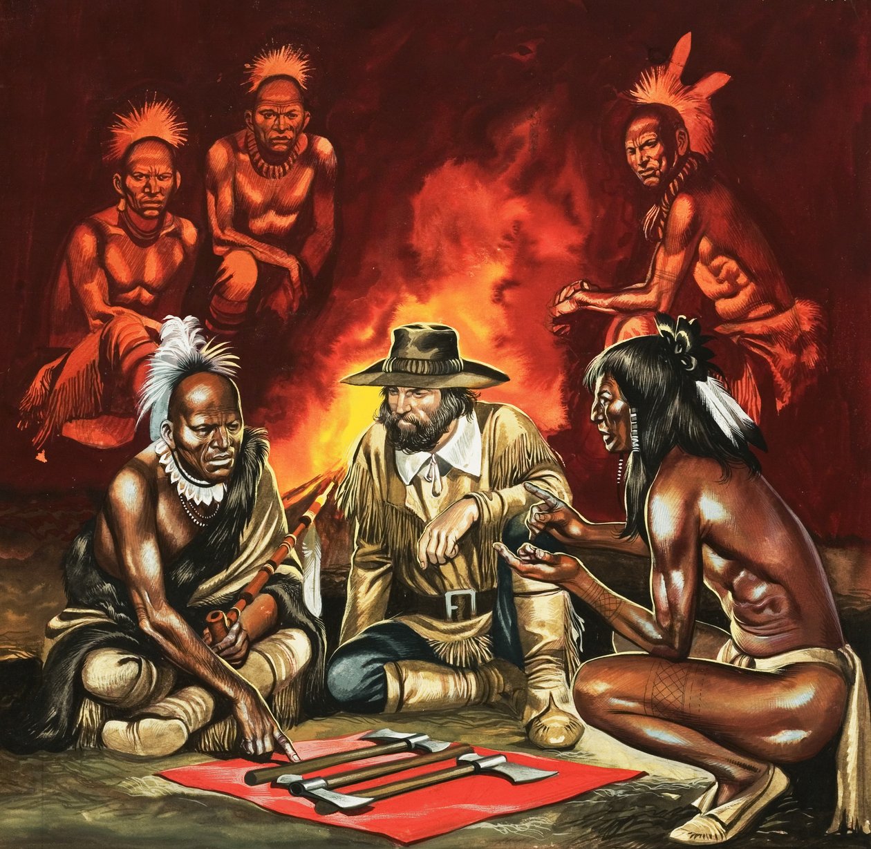 Quando o homem vermelho cavalgava: Os Ottawas de Ron Embleton