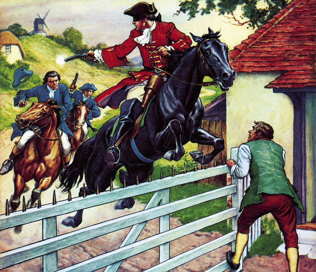 Cavalgada de Dick Turpin até York no seu cavalo Black Bess de Ronald Simmons