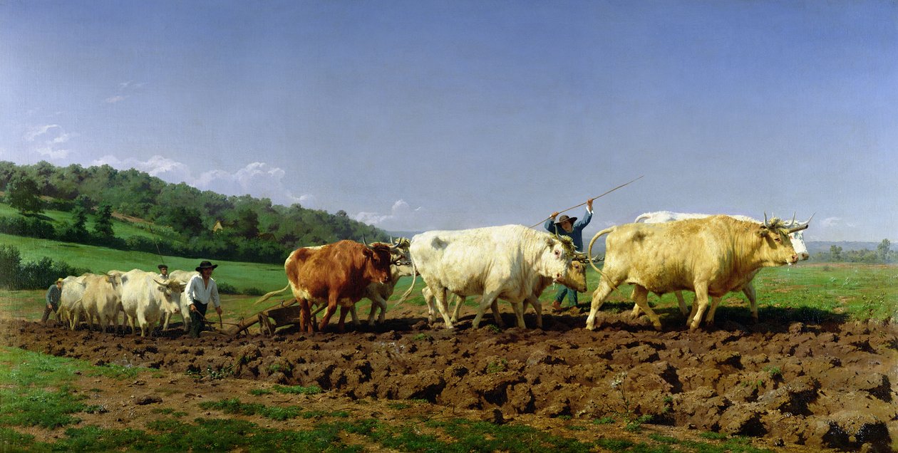 Lavrar em Nivernais, 1849 de Rosa Bonheur