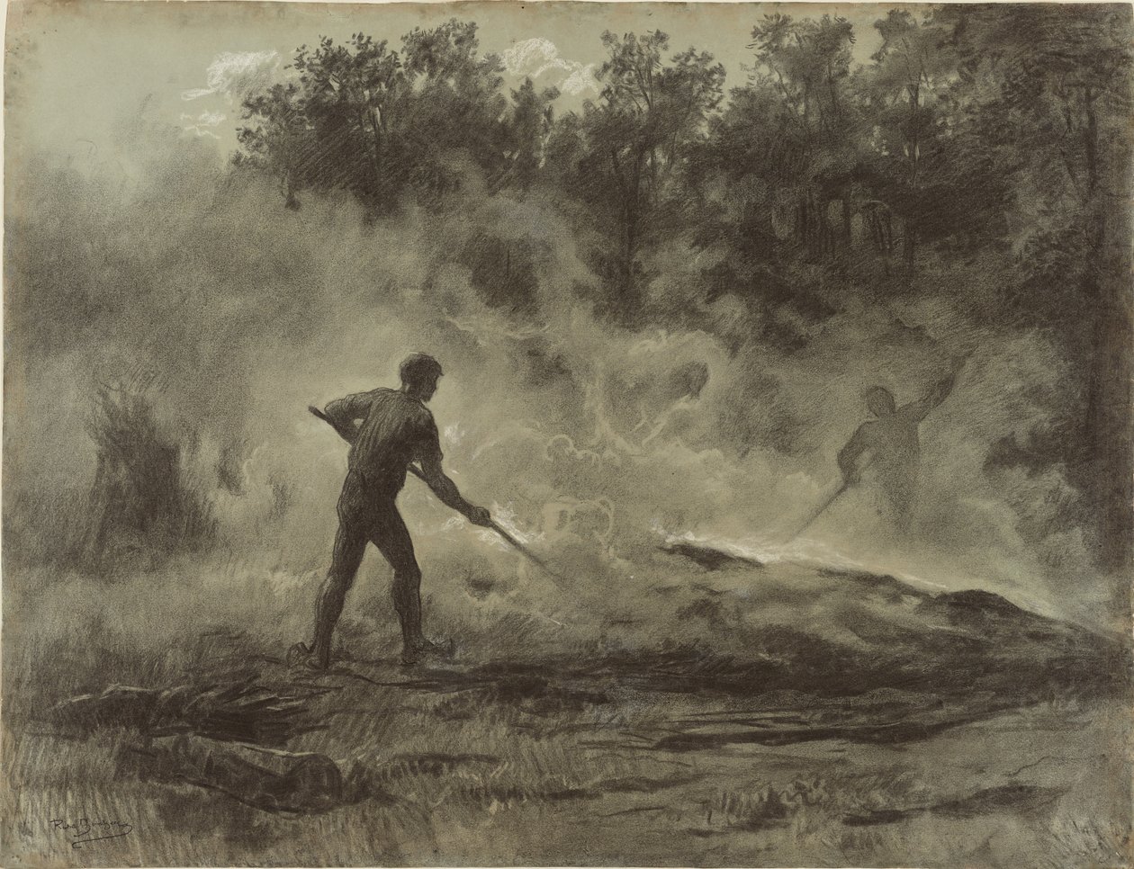 Carvoeiros (Les charbonniers) de Rosa Bonheur