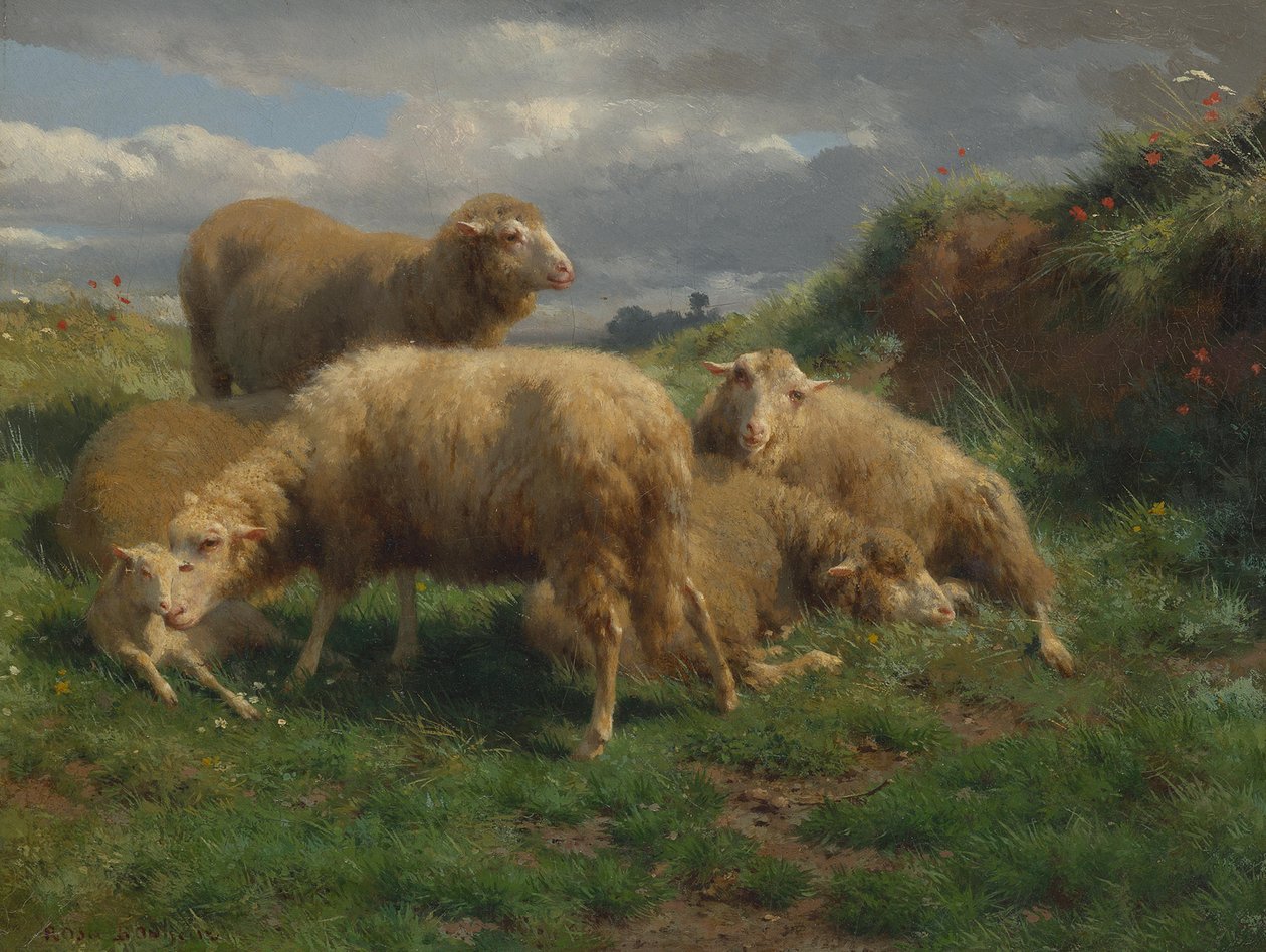 Uma paisagem com ovelhas de Rosa Bonheur