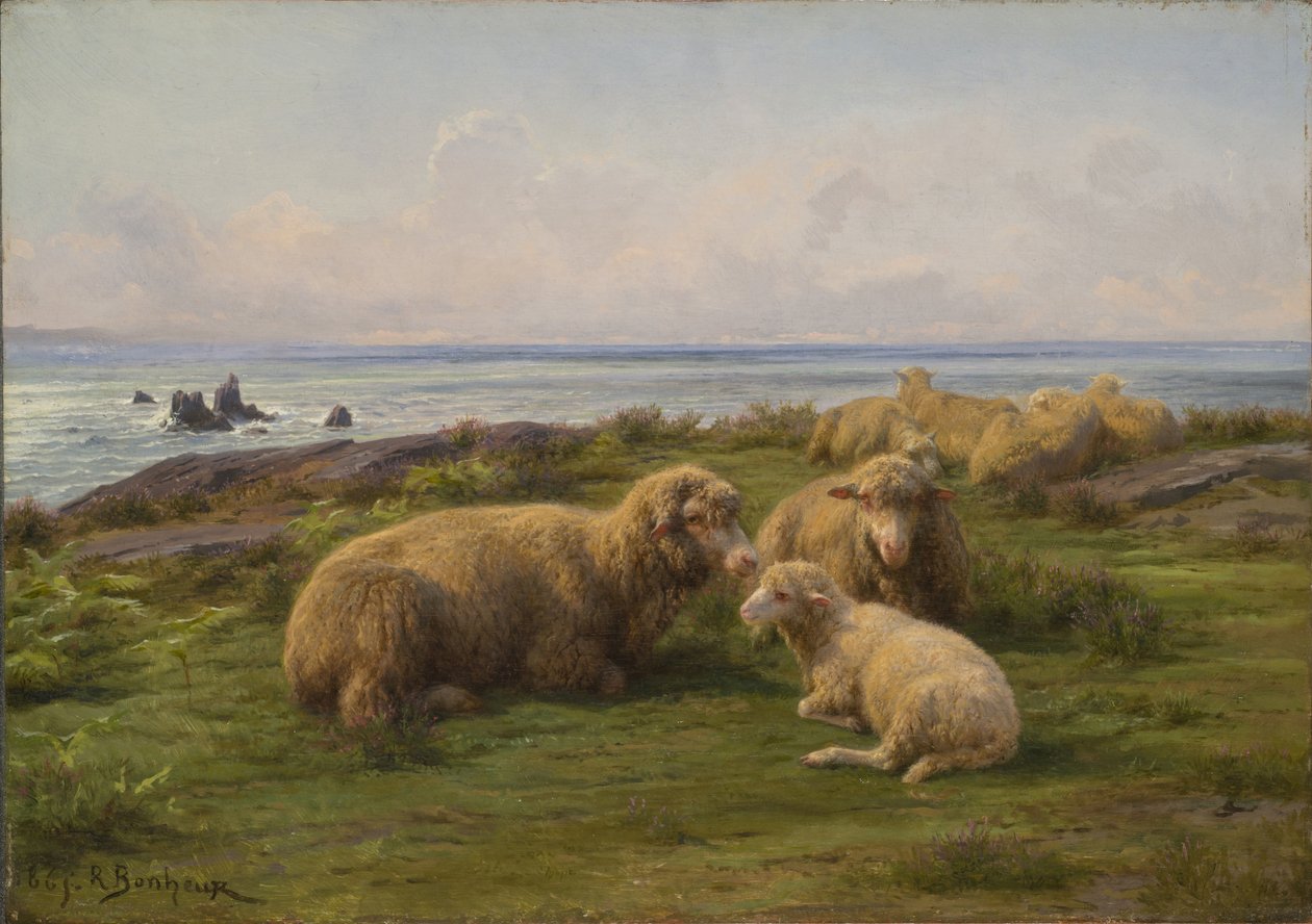 Ovelhas à beira-mar de Rosa Bonheur
