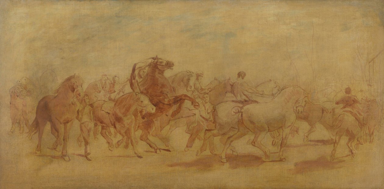 Estudo para A Feira do Cavalo de Rosa Bonheur
