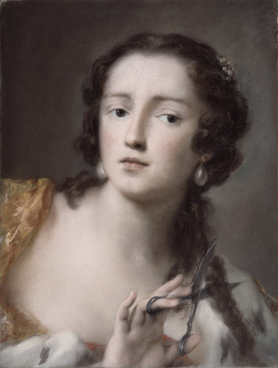 Caterina Sagredo Barbarigo como Bernice, c.1741 (pastel sobre papel montado sobre tela) de Rosalba Giovanna Carriera