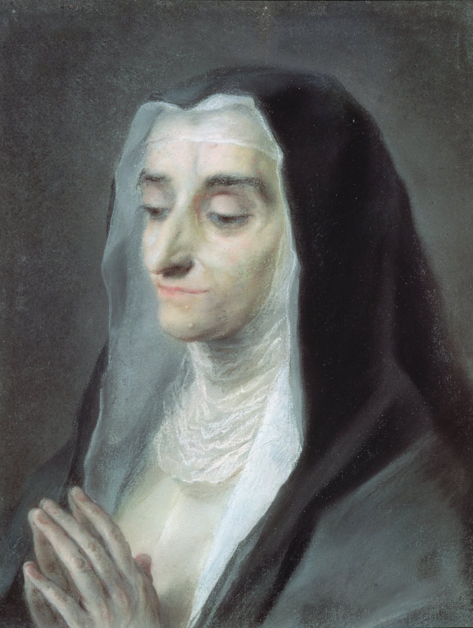 Irmã Maria Caterina, 1732 (pastel) de Rosalba Giovanna Carriera