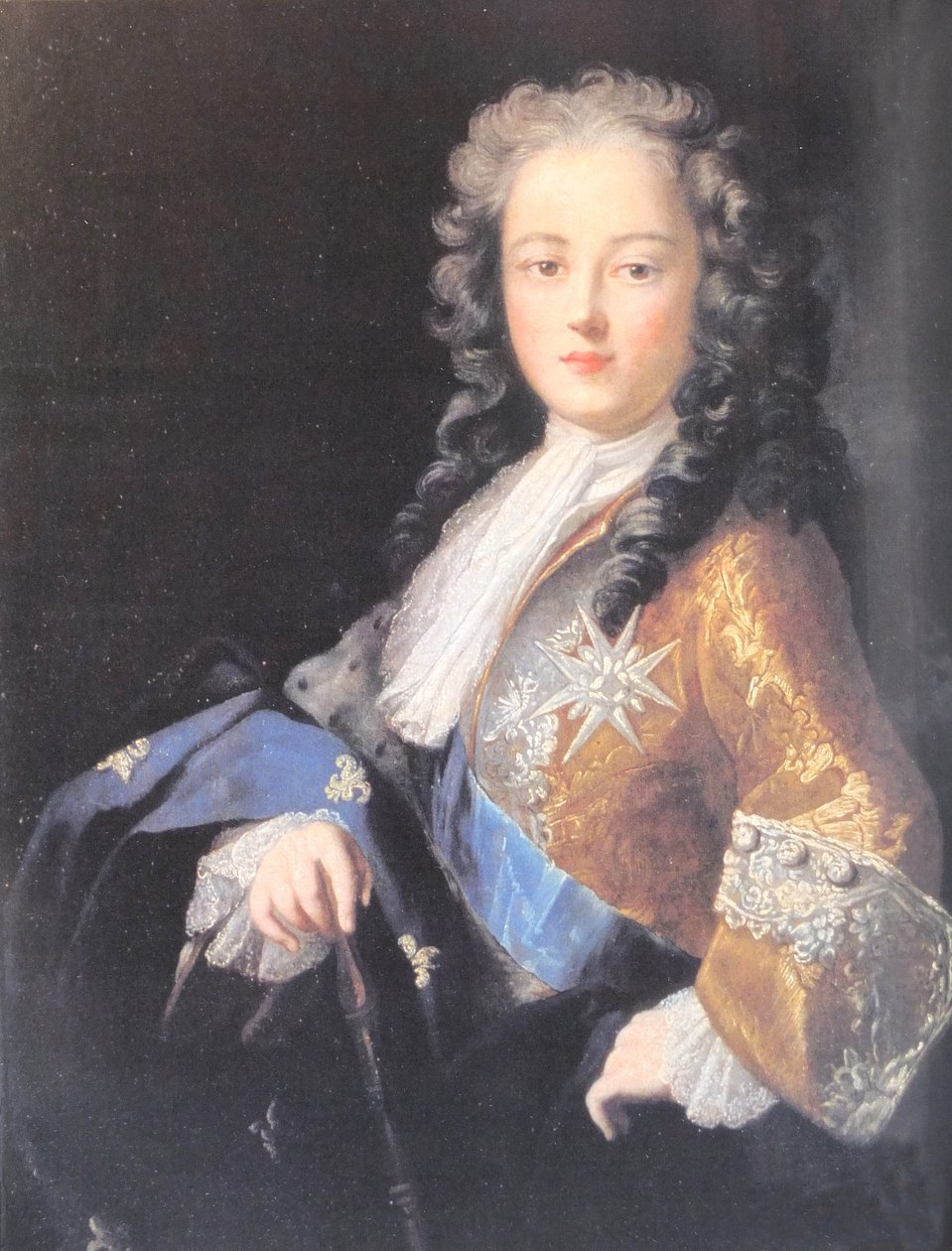 Retrato de Luís XV, rei de França (1710-1774), representado em jovem de Rosalba Carriera