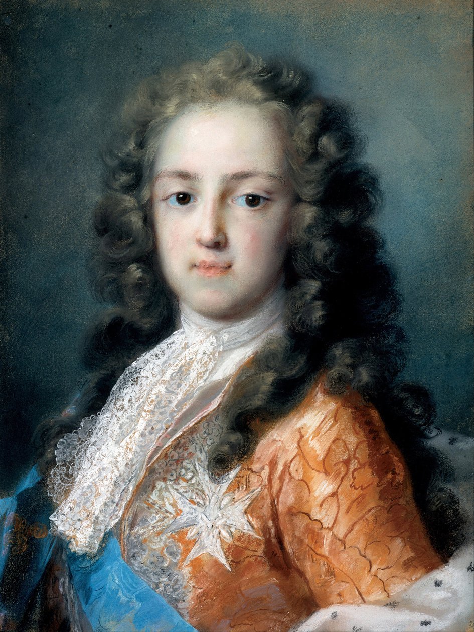 Luís XV da França (1710-1774) como Dauphin - Peinture de Rosalba Giovanna Carriera (1657-1757) - 1720-1721 - Pastel sobre papel - 50,5x38,5 - Dresden State Art Collections de Rosalba Giovanna Carriera