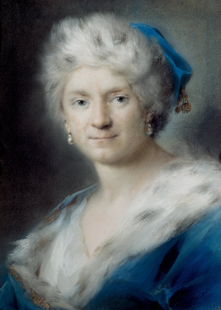 Auto-retrato como inverno, 1731 de Rosalba Giovanna Carriera