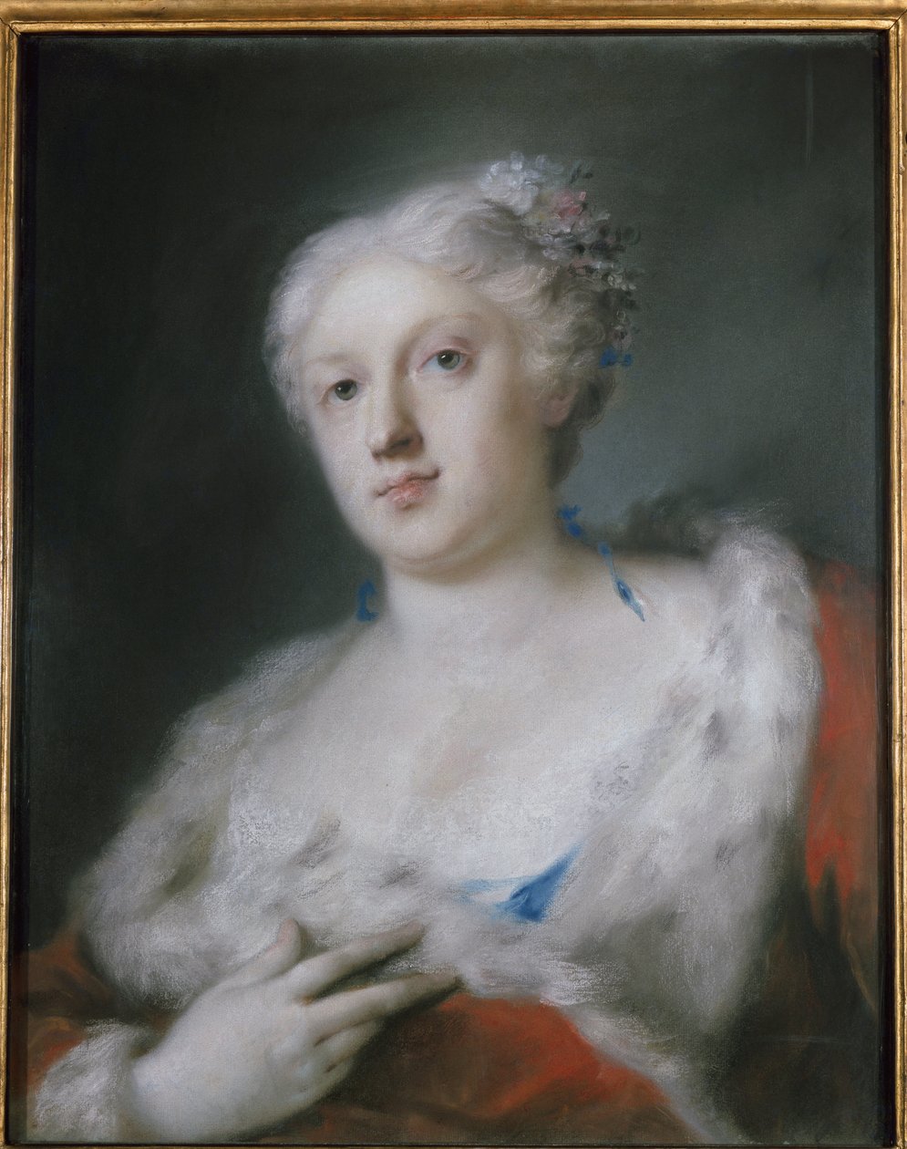 Auto-retrato (Auto-retrato) Pintura de Rosalba Carriera (1675-1757) Turim, Galleria Sabauda de Rosalba Giovanna Carriera