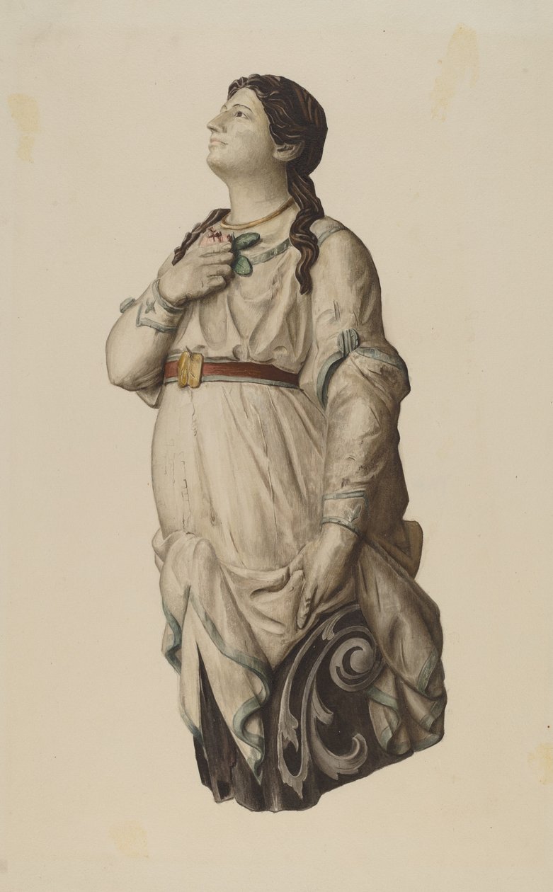 Figura de proa de "Julia Lawrence" de Rosamond P. Gray