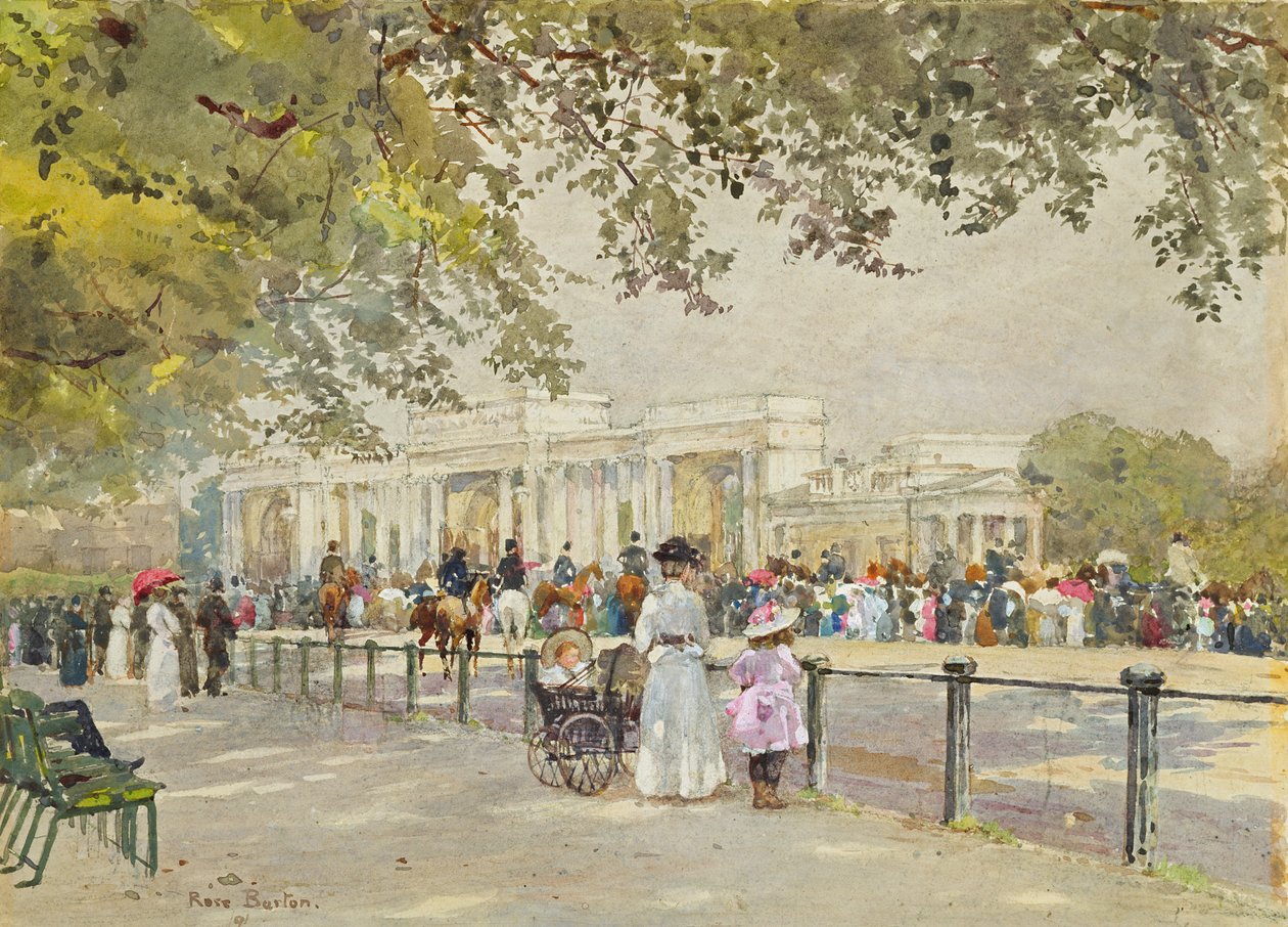 Hyde Park: Esperando pela realeza (wc no papel) de Rose Maynard Barton
