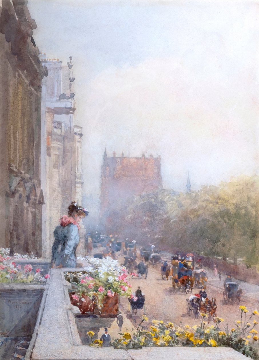 Piccadilly em junho (aguarela) de Rose Maynard Barton