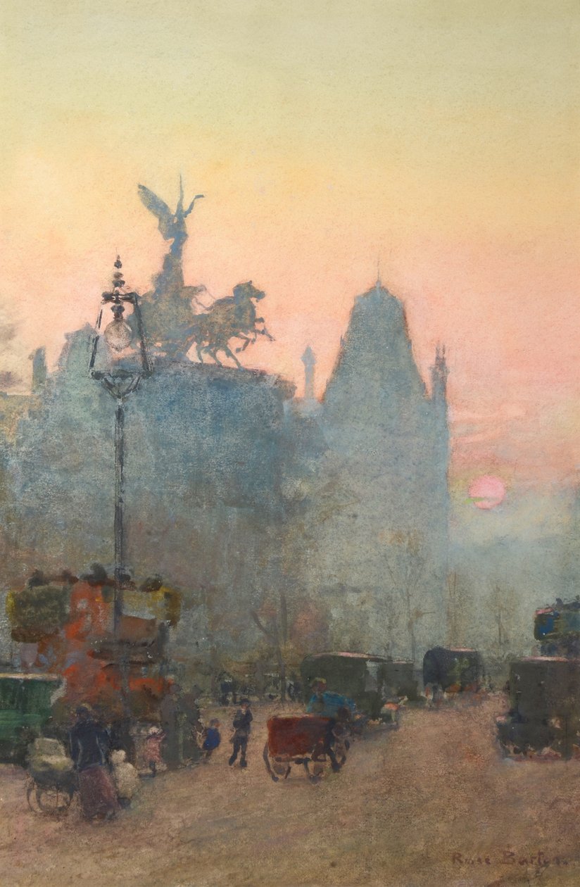 Wellington Arch, Londres (aguarela) de Rose Maynard Barton