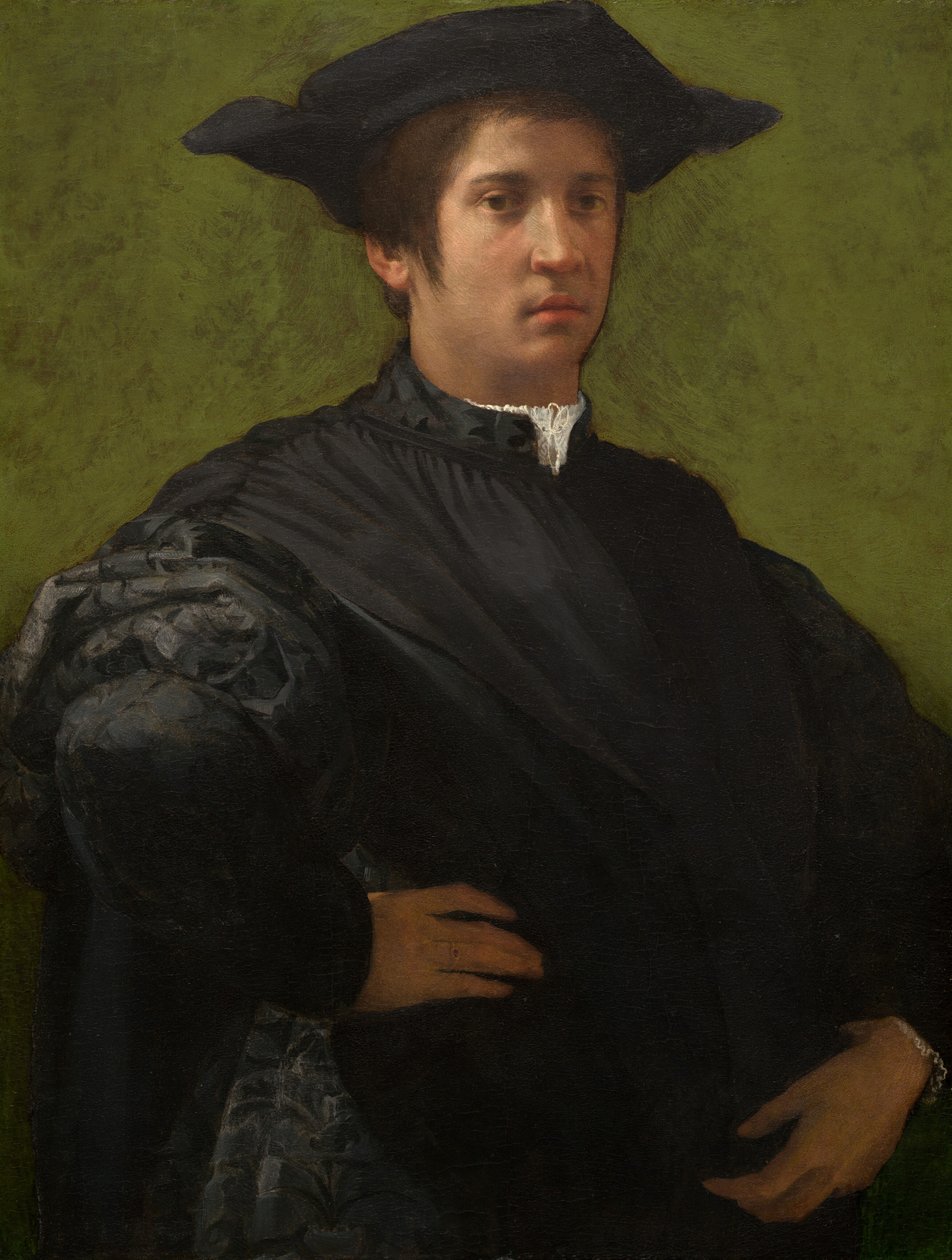 Retrato de um homem, início da década de 1520. de Rosso Fiorentino