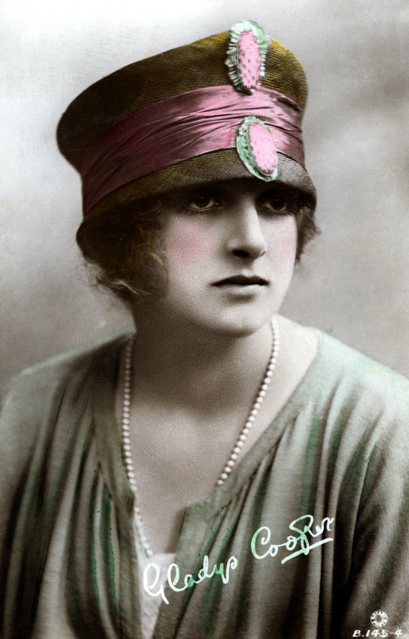 Gladys Cooper 1888-1971, atriz inglesa, início do século XX. de Rotary Photo