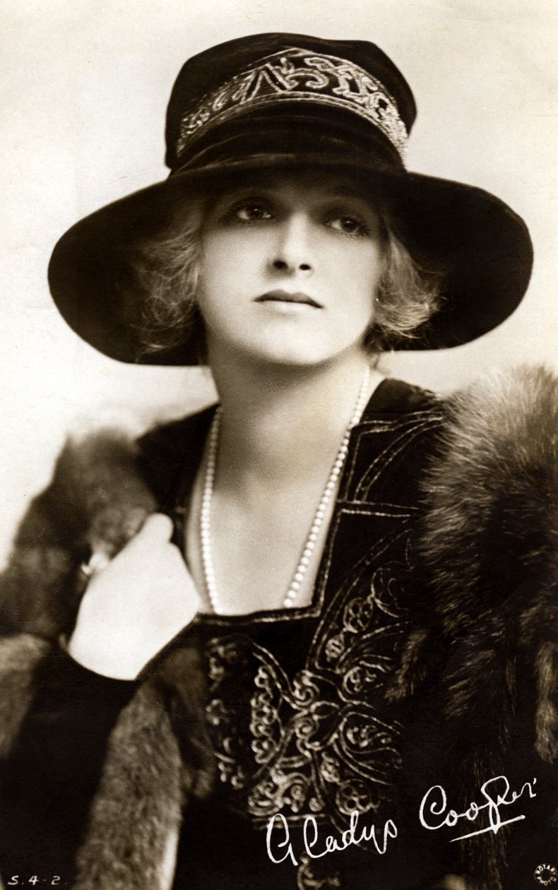 Gladys Cooper 1888-1971, atriz inglesa, início do século XX. de Rotary Photo