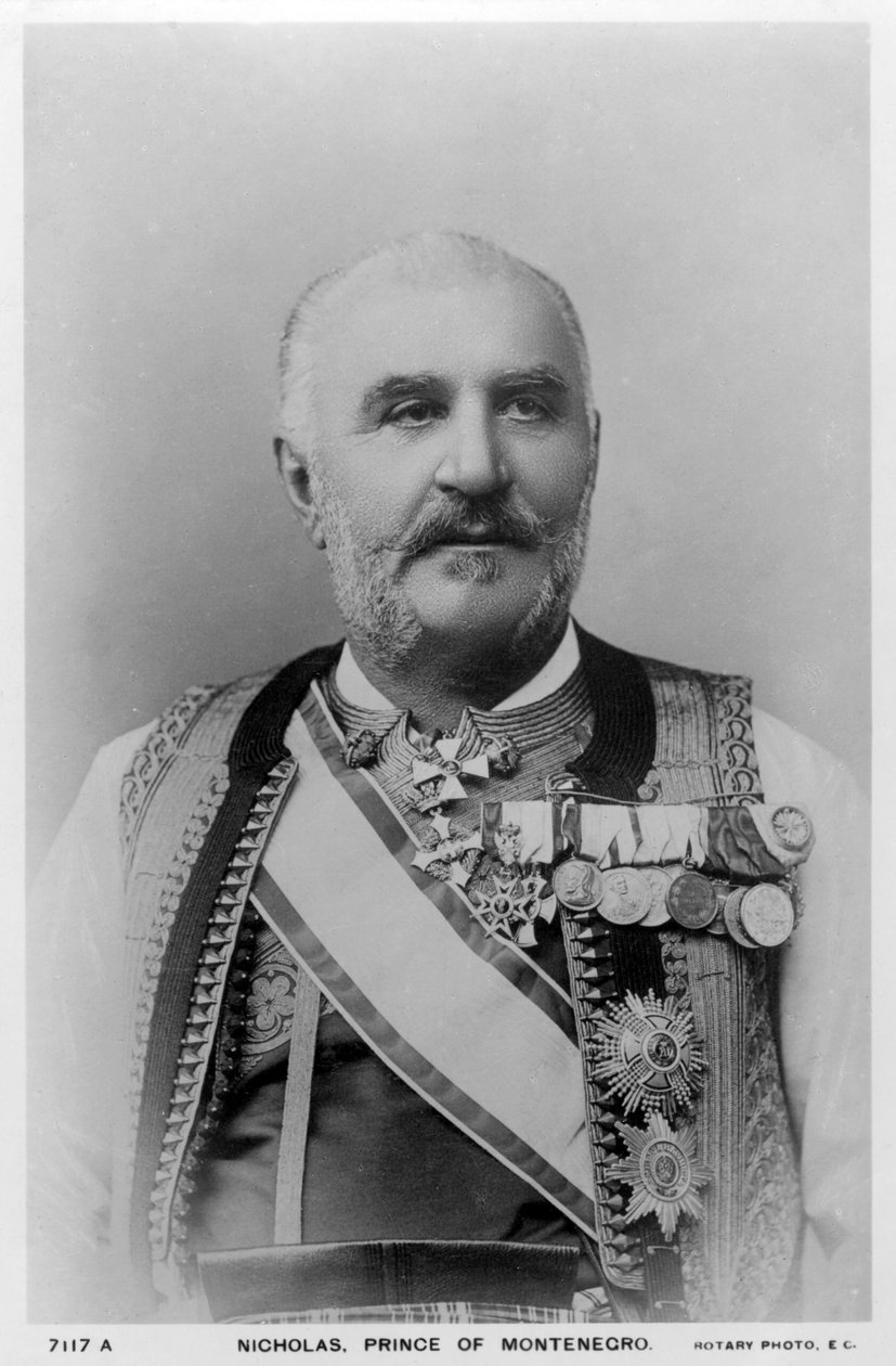 Nicolau, príncipe de Montenegro, c1900s. de Rotary Photo