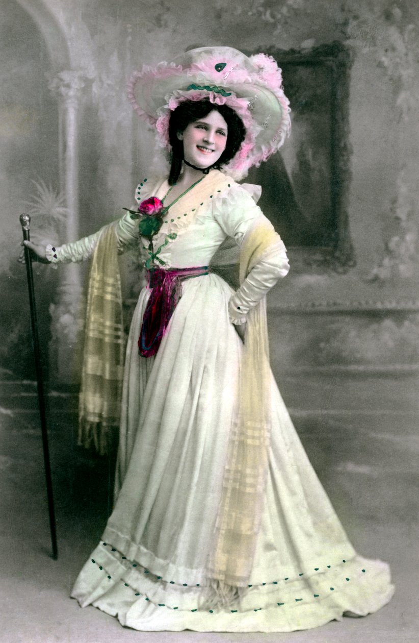 Zena Dare 1887-1975, atriz inglesa, 1906. de Rotary Photo