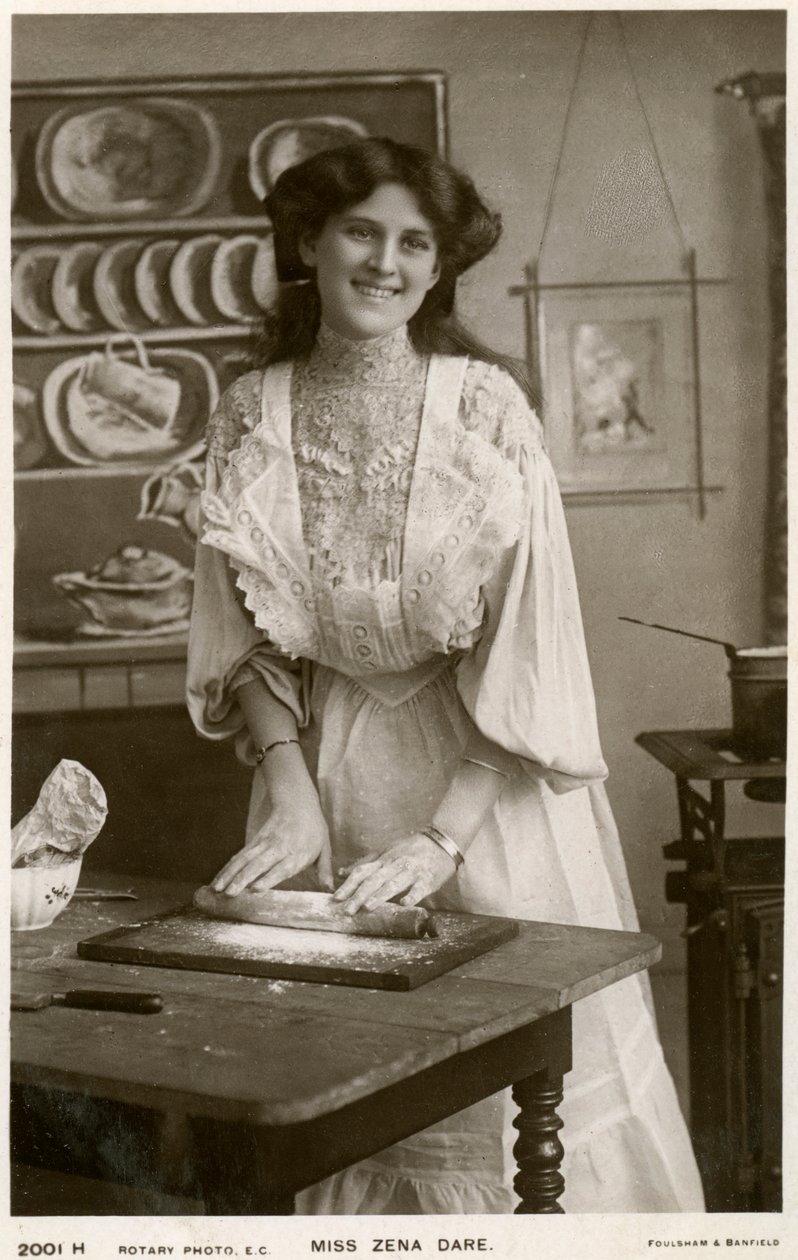 Zena Dare, atriz britânica, c1900s. de Rotary Photo